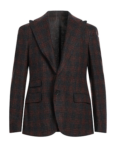 LUIGI BIANCHI Mantova Blazer Lead 80% Wool, 20% Cotton