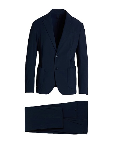 LARDINI Suits Navy blue 74% Polyamide, 26% Elastane