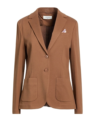 CIRCOLO 1901 Blazer MARRONE 97% Cotton, 3% Elastane