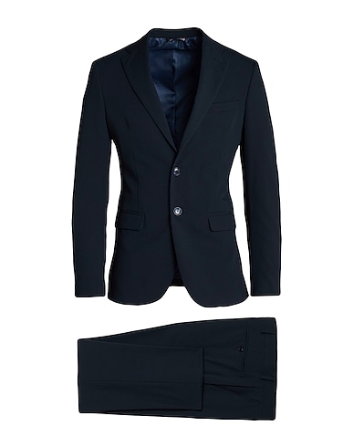 ALESSANDRO GILLES Suits Navy 65% Wool, 30% Viscose, 5% Elastane