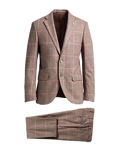 L.B.M. 1911 Suits Brown 100% Virgin Wool