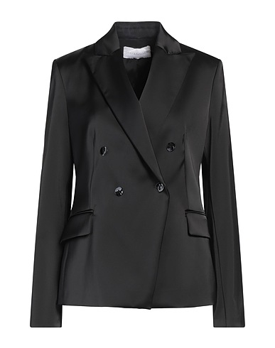 DIANA GALLESI Blazer Black 56% Polyester, 41% Polyamide, 3% Elastane