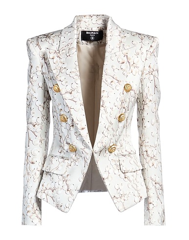 BALMAIN Blazer Light grey 100% Viscose