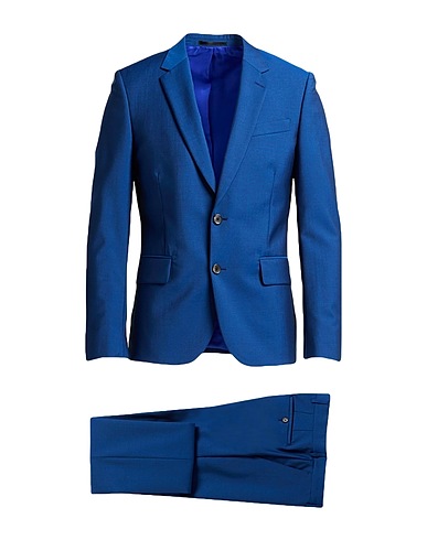 PAUL SMITH Suits Blue 84% Wool, 16% Mohair wool