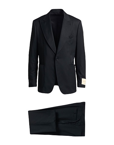 LARDINI Suits Black 100% Wool
