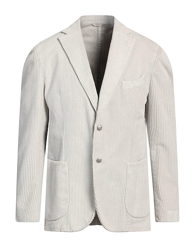 LUIGI BIANCHI Mantova Blazer ROUGH Off white 98% Cotton, 2% Elastane