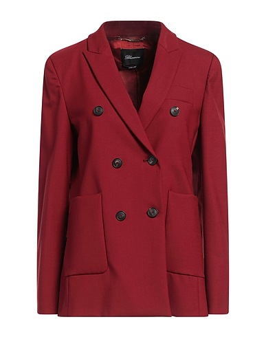 BLUMARINE Blazer Burgundy 54% Polyester, 44% Virgin Wool, 2% Elastane
