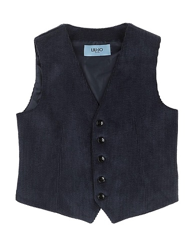 LIU •JO MAN Waistcoat Navy blue 85% Polyester, 12% Polyamide, 3% Elastane