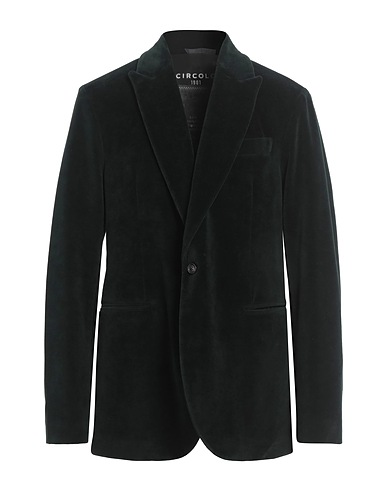 CIRCOLO 1901 Blazer Dark green 80% Cotton, 20% Polyester