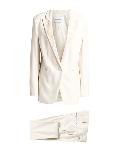 DONDUP Tailleur Blanc cassé 62% Polyester, 35% Viscose, 3% Élasthanne