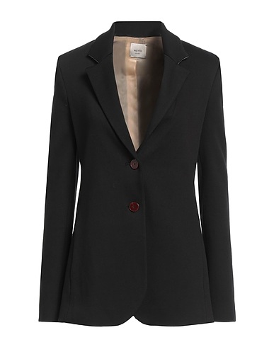 ALYSI Blazer CHOCOLAT Black 58% Cotton, 38% Polyamide, 4% Elastane, Wool, Viscose