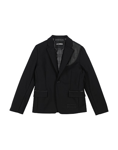 LES HOMMES Blazer Black 50% Cotton, 46% Nylon, 4% Lyocell