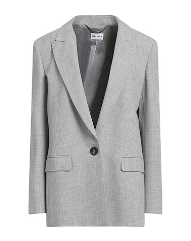 MARELLA Blazer Light grey 52% Viscose, 46% Polyester, 2% Elastane