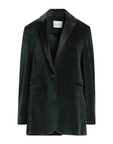 CIRCOLO 1901 Jackett Dunkelgrün 80% Baumwolle, 20% Polyester