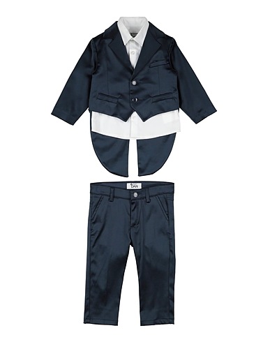 DAMPER DAN Suits Midnight blue 52% Polyester, 45% Cotton, 3% Elastane