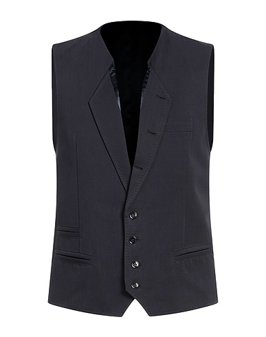 DOLCE&GABBANA Suit vest Midnight blue 100% Cotton