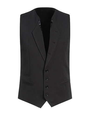 DOLCE&GABBANA Suit vest Black 100% Cotton