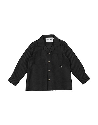 TRUSSARDI JUNIOR Camicia fantasia Antracite 70% Poliestere, 28% Viscosa, 2% Elastan