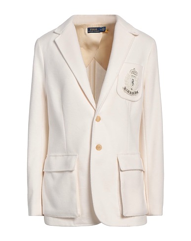 POLO RALPH LAUREN Giacca Bianco 52% Poliestere, 23% Lana, 14% Cotone, 11% Viscosa