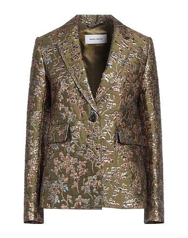 GRIFONI Blazer Military green 96% Polyester, 4% Polyamide