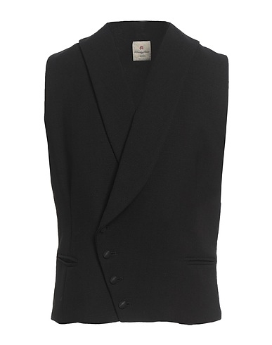 LIBERTY ROSE Waistcoat Black 70% Cotton, 30% Linen