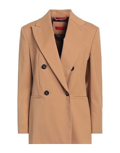 MAX&Co. Blazer Camel 54% Polyester, 44% Virgin Wool, 2% Elastane