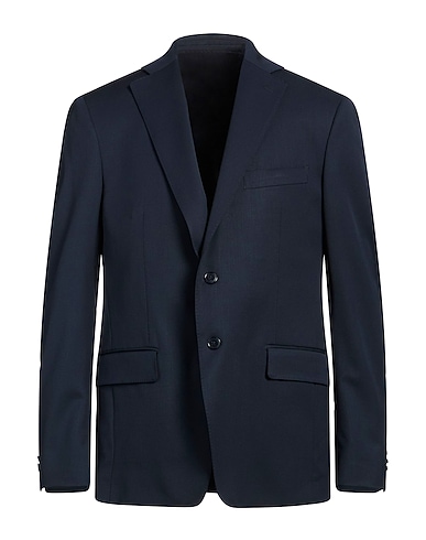 LARDINI Blazer Midnight blue 99% Wool, 1% Elastane