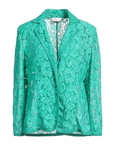 CLIPS MORE Blazer Green 39% Polyamide, 36% Cotton, 25% Viscose