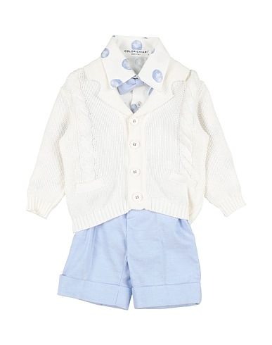 COLORICHIARI Suits White 100% Cotton, Linen, Elastane