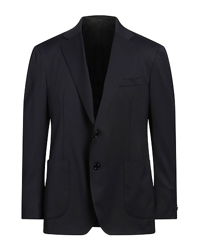 LARDINI Blazer Midnight blue 100% Wool