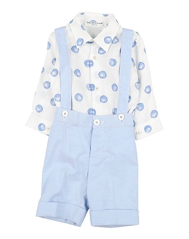 COLORICHIARI Suits White 100% Linen, Cotton, Elastane