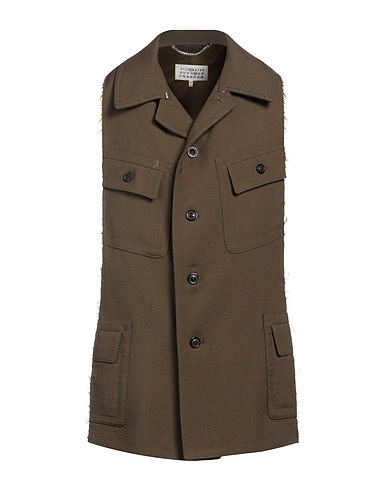 MM6 MAISON MARGIELA Waistcoat Military green 100% Wool