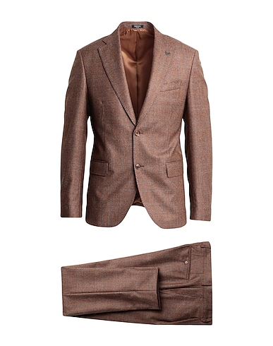 BRERAS Milano Suits Brown 100% Virgin Wool