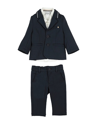 BOSS Suits Midnight blue 73% Cotton, 23% Polyester, 4% Elastane, Elastomultiester