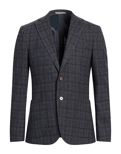 MICHAEL KORS MENS Blazer Navy blue 79% Wool, 20% Polyester, 1% Elastane
