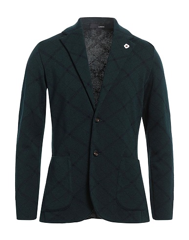 FEDELI Blazer Dark green 100% Wool