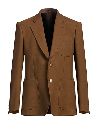 LARDINI Blazer Brown 53% Wool, 44% Polyester, 3% Elastane