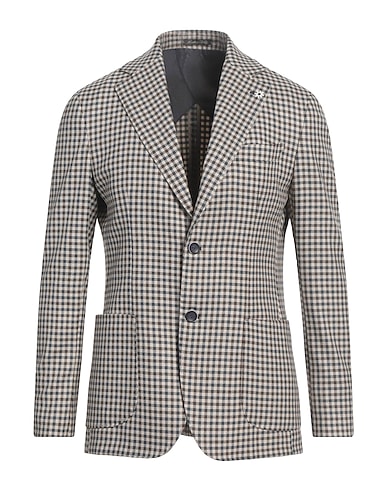 EREDI DEL DUCA Blazer Beige 62% Polyester, 35% Viscose, 3% Elastane