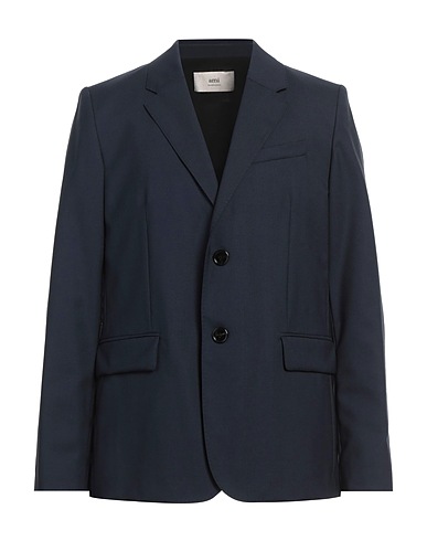 AMI ALEXANDRE MATTIUSSI Blazer Midnight blue 100% Virgin Wool