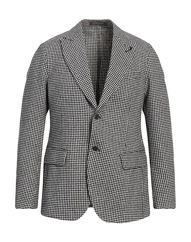 MESSAGERIE Blazer PATRIZIO PISCAGLIA Black 50% Wool, 30% Polyester, 20% Cotton