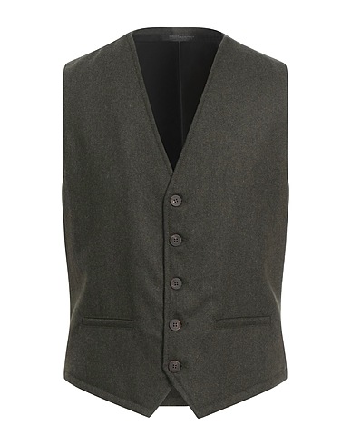 MESSAGERIE Waistcoat PATRIZIO PISCAGLIA Military green 65% Wool, 35% Polyester