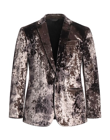 MESSAGERIE Blazer PATRIZIO PISCAGLIA Dark brown 80% Viscose, 20% Polyamide