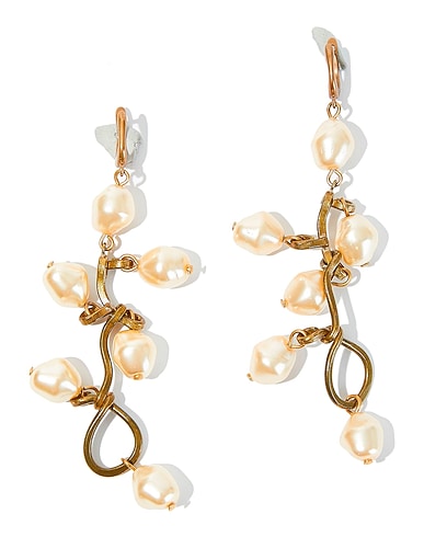MARNI Earrings Bronze Brass, Glass