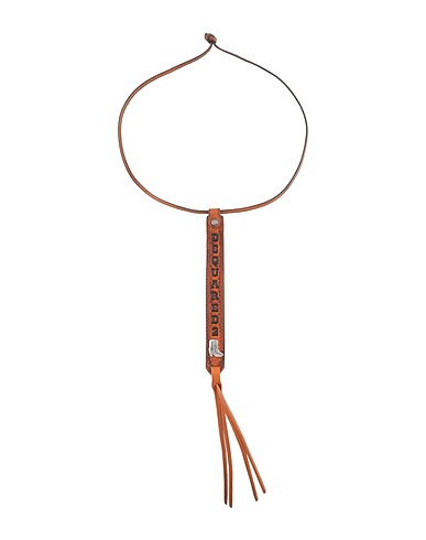 DSQUARED2 Necklace Brown 90% Bovine leather, 10% Zama