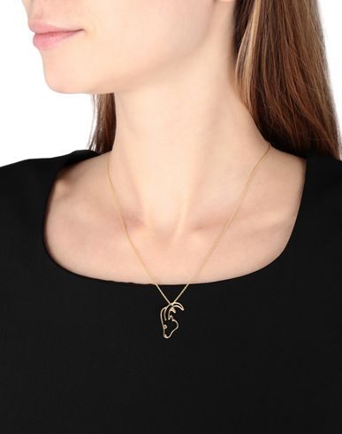 Shop Nina Kastens Necklace Capricorn Woman Necklace Gold Size - 925/1000 Silver, Brass, 18kt Gold-plated