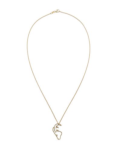 Shop Nina Kastens Necklace Capricorn Woman Necklace Gold Size - 925/1000 Silver, Brass, 18kt Gold-plated