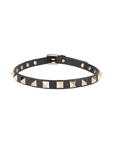 VALENTINO GARAVANI Bracelet Noir Cuir