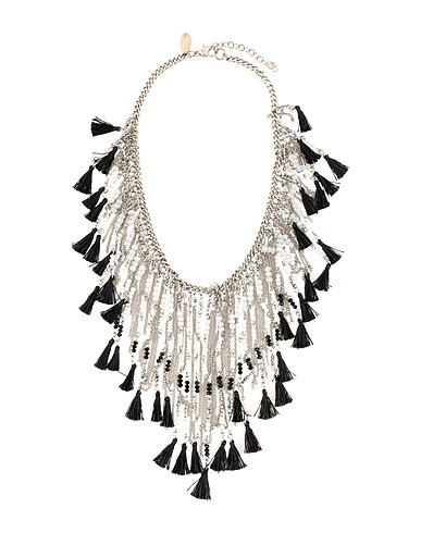 TWINSET Necklace Silver 100% Iron, Glass, Polyester