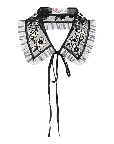 RED(V) マフラー＆スカーフ ブラック シルク 100% / コットン / ポリエステル