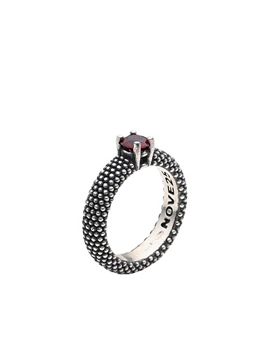 NOVE25 Anello SOLITAIRE CORUNDUM DOTTED
 Argento Argento 925/1000, Corindone
